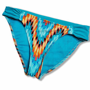 Sunsets Separates Side Shirred Bikini Bottom Sz L